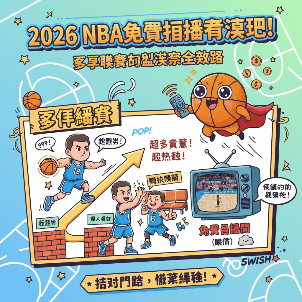 2026 NBA免費直播看這裡！夏季聯賽到總決賽全攻略