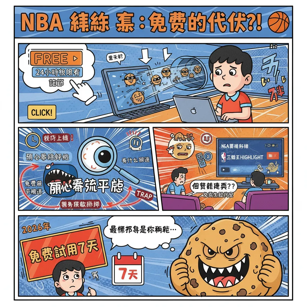 免費看NBA賽程安排？注意cookies與服務條款陷阱